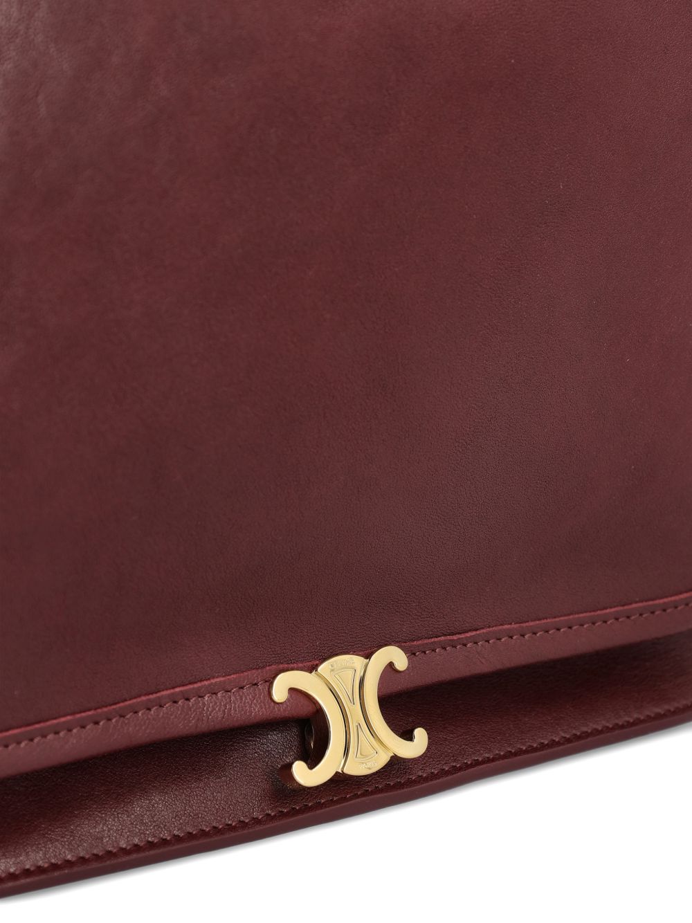 CELINE Celine Women Triomphe Leather Shoulder Bag