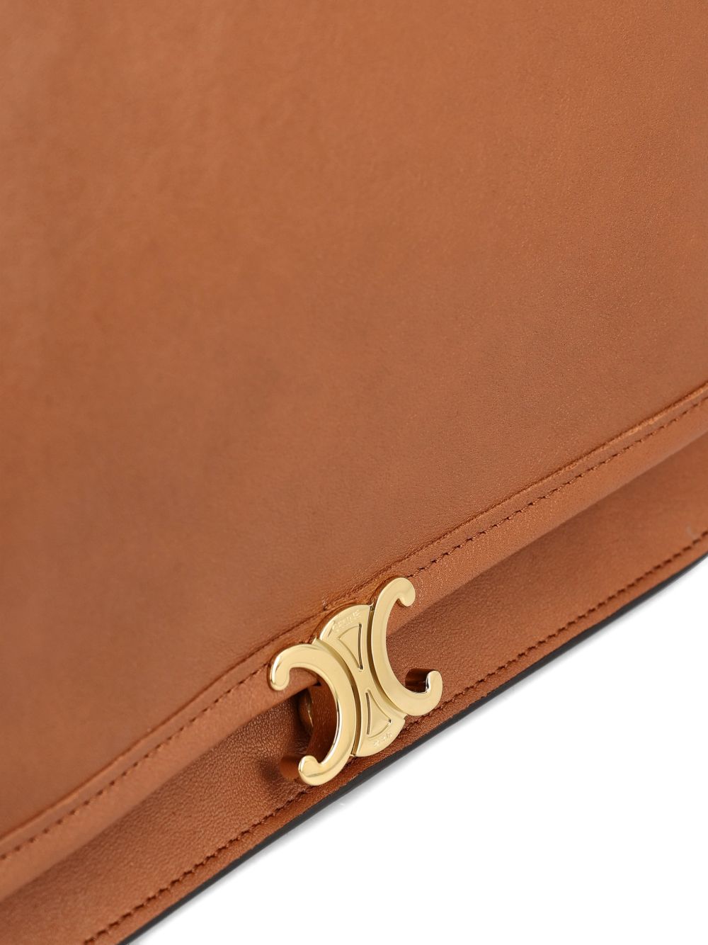 CELINE Celine Women Triomphe Leather Shoulder Bag