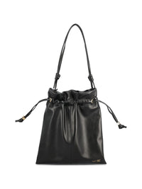 CELINE Celine Women Crystal Pouch Small Leather Bucket Bag