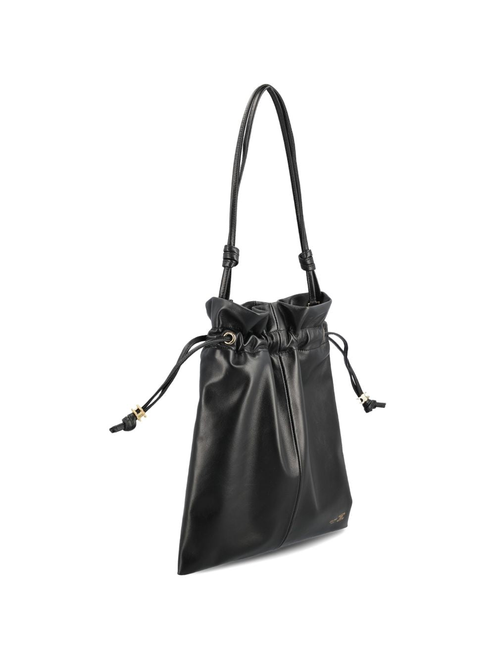 CELINE Celine Women Crystal Pouch Small Leather Bucket Bag