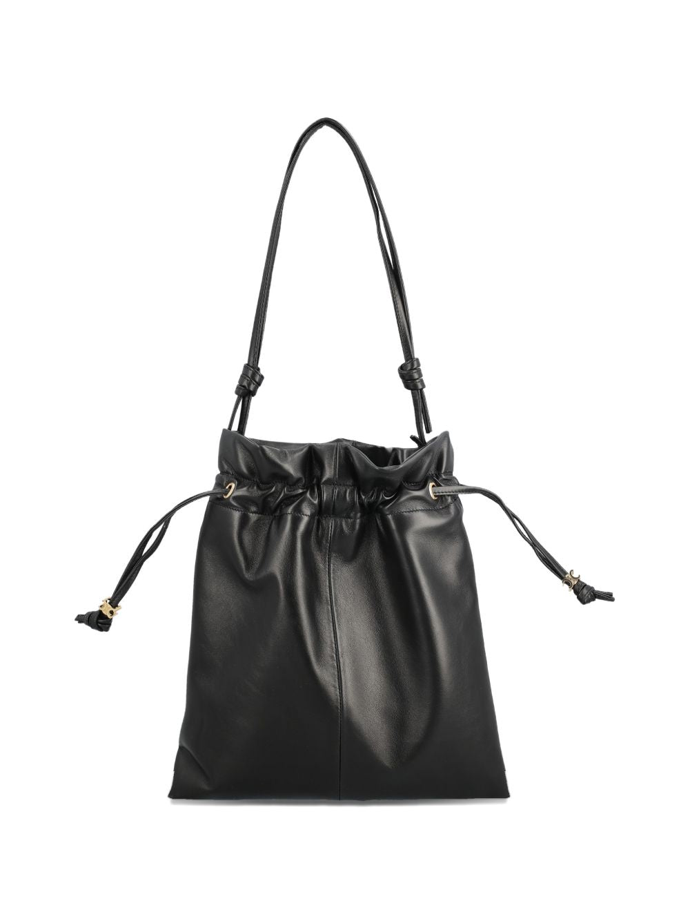 CELINE Celine Women Crystal Pouch Small Leather Bucket Bag