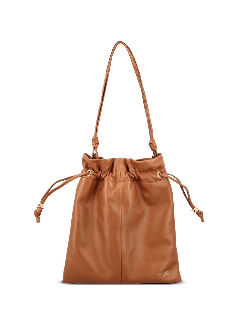 CELINE Celine Women Crystal Pouch Small Leather Bucket Bag