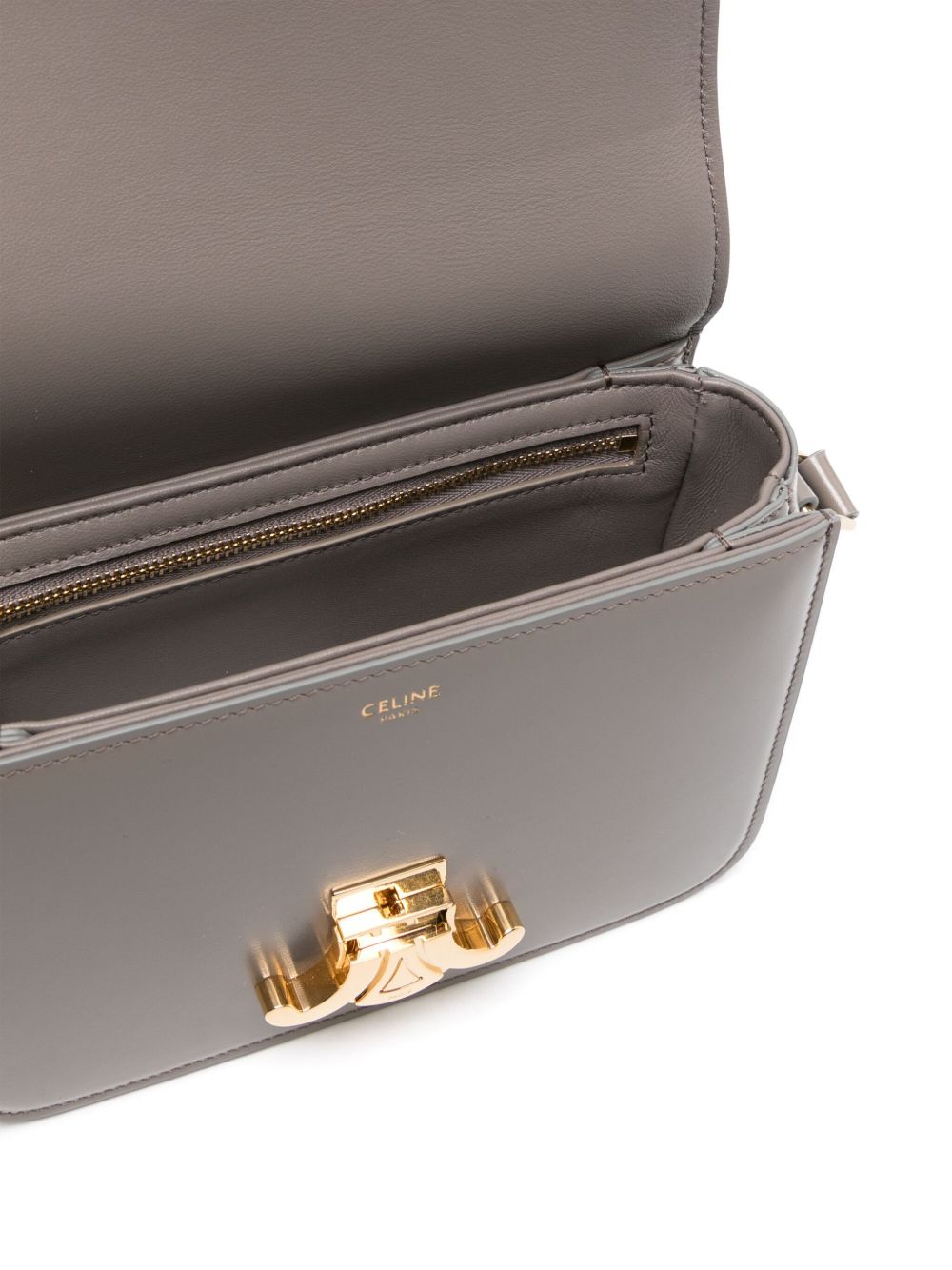 CELINE Celine Women Triomphe Teen Leather Shoulder Bag