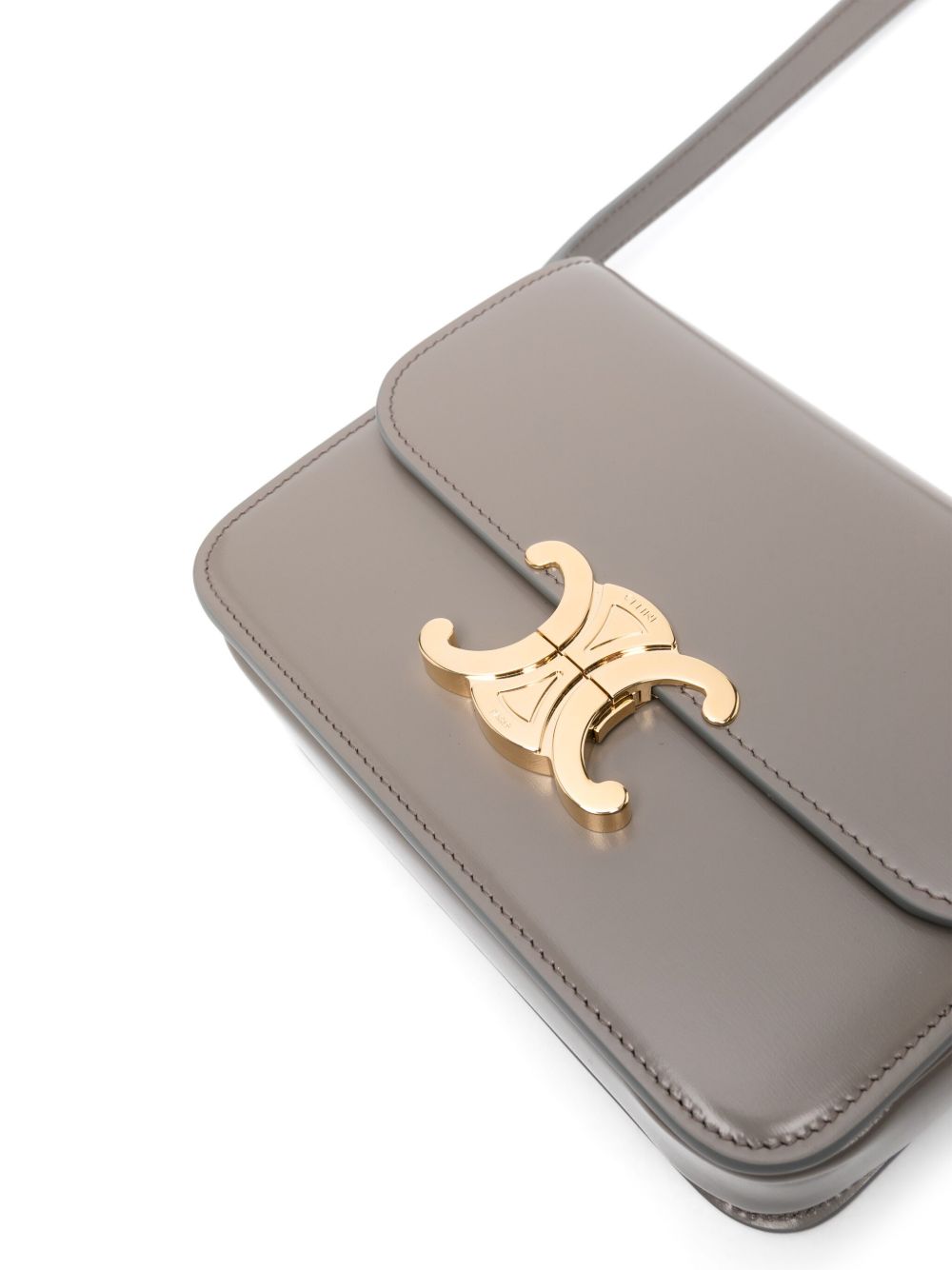 CELINE Celine Women Triomphe Teen Leather Shoulder Bag