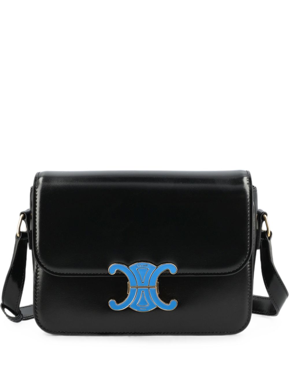 CELINE Celine Women Triomphe Teen Leather Shoulder Bag
