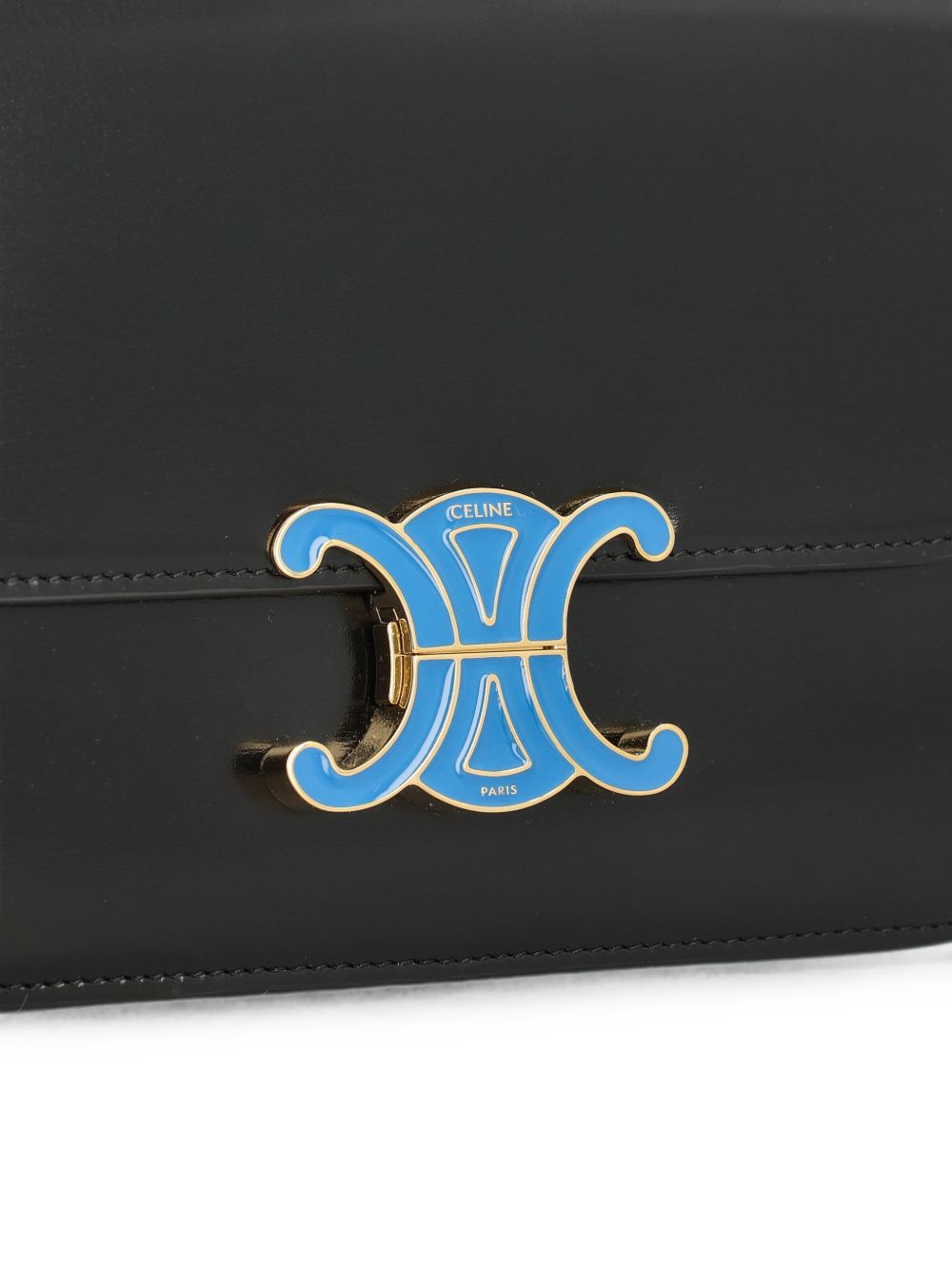 CELINE Celine Women Triomphe Teen Leather Shoulder Bag