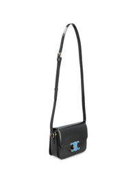 CELINE Celine Women Triomphe Teen Leather Shoulder Bag