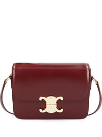 CELINE Celine Women Triomphe Teen Leather Shoulder Bag