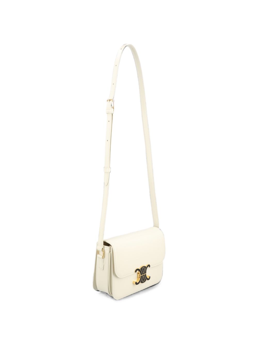 CELINE Celine Women Triomphe Teen Leather Shoulder Bag