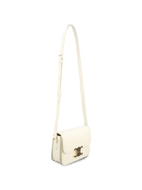 CELINE Celine Women Triomphe Teen Leather Shoulder Bag