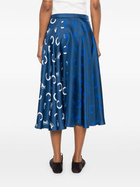 Celine Women Silk Long Skirt