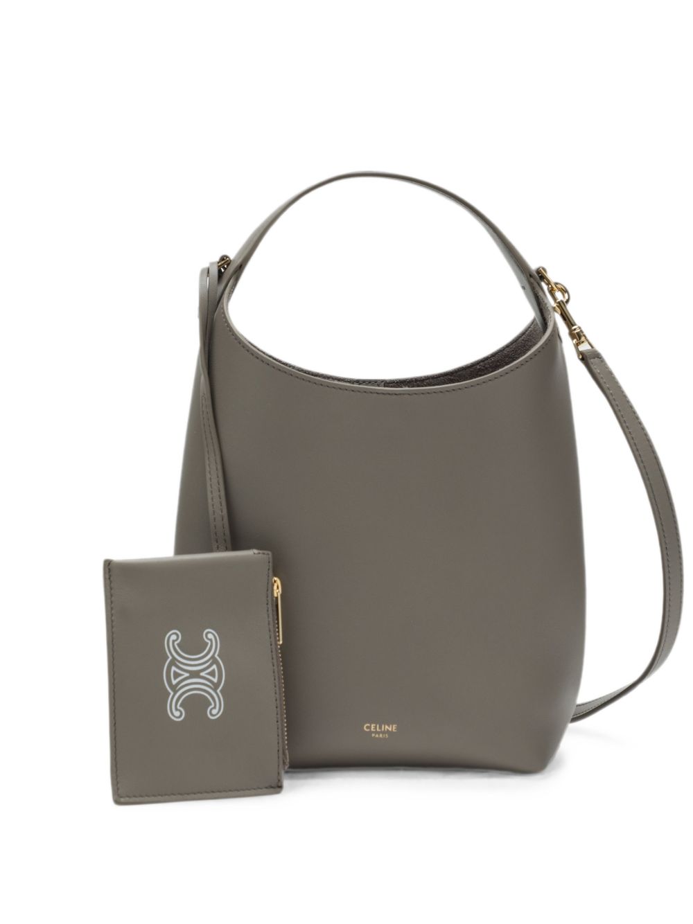 CELINE Celine Women Hobo Teen Leather Handbag
