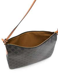 CELINE Celine Women Duo Triomphe Canvas Zipped Shoulder Bag