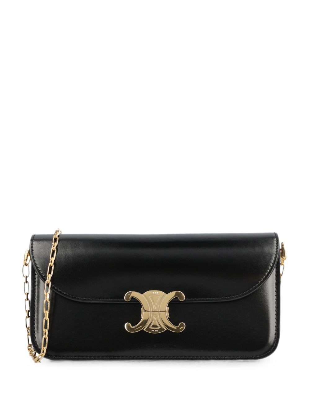 CELINE Celine Women Triomphe Chain Small Leather Shoulder Bag