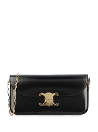 CELINE Celine Women Triomphe Chain Small Leather Shoulder Bag