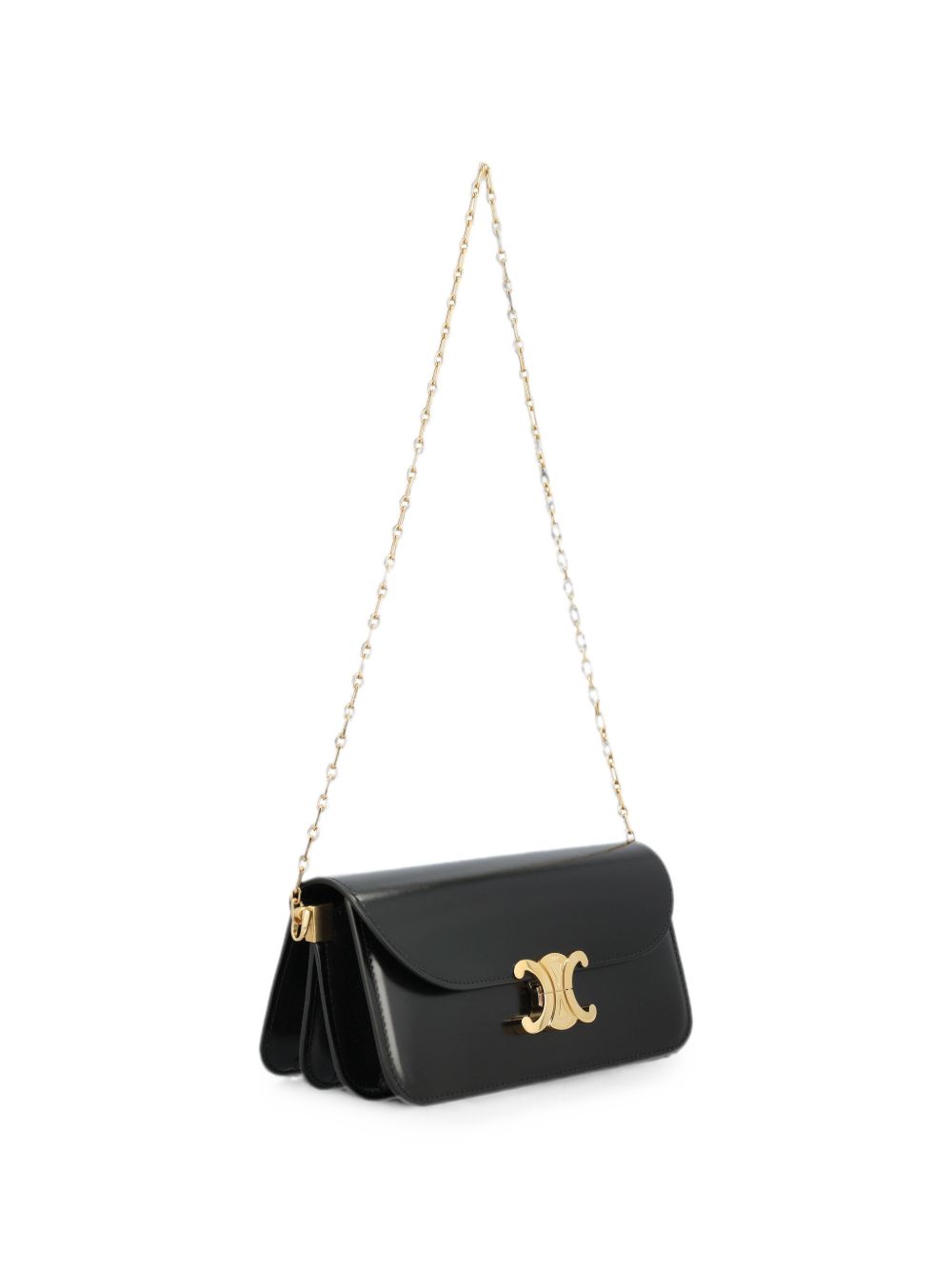 CELINE Celine Women Triomphe Chain Small Leather Shoulder Bag