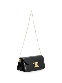 CELINE Celine Women Triomphe Chain Small Leather Shoulder Bag