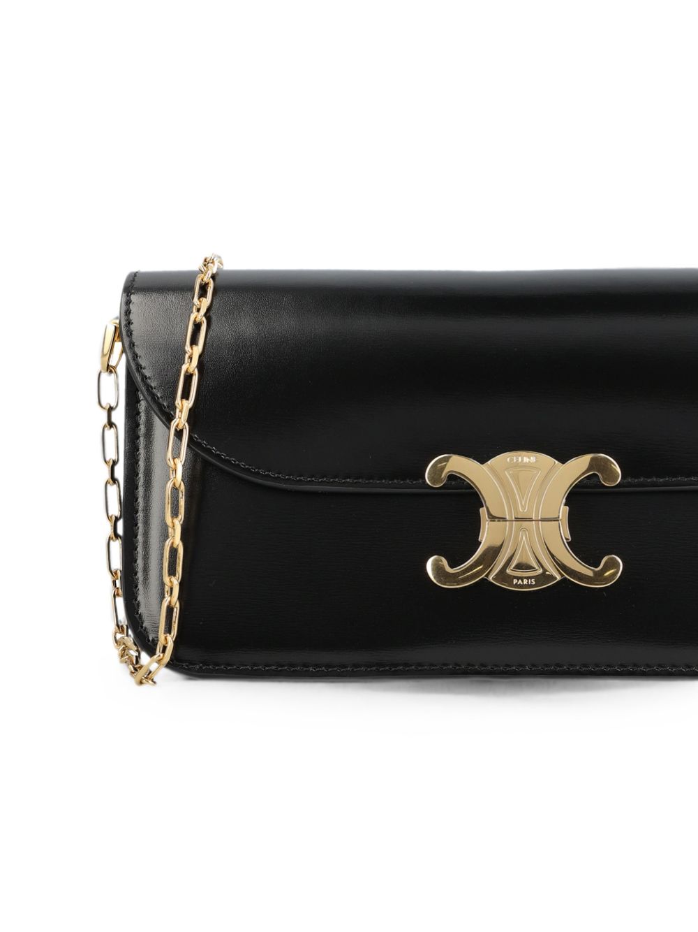 CELINE Celine Women Triomphe Chain Small Leather Shoulder Bag