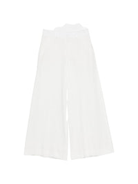 Celine Women Wide-Leg Cotton Trousers