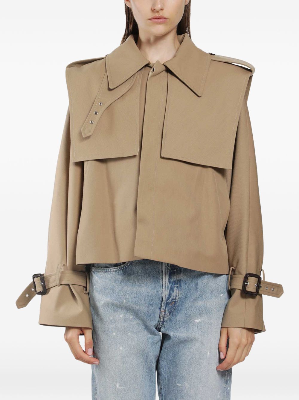 Celine Women Wool And Cotton Blend Jacket