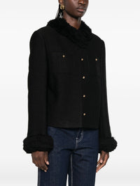 Celine Women Fringed Wool Blend Jacket