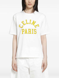 Celine Women Logo Cotton T-Shirt