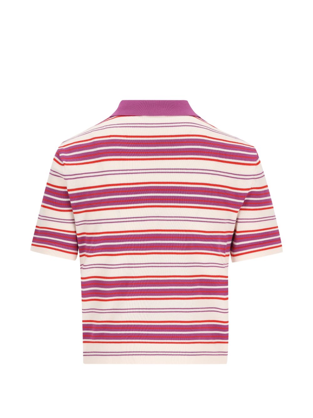 Celine Women Striped Cotton Polo Shirt