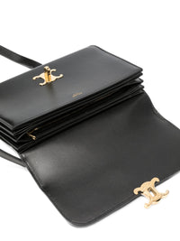 Celine Women Fold Leather Shoulder Bag