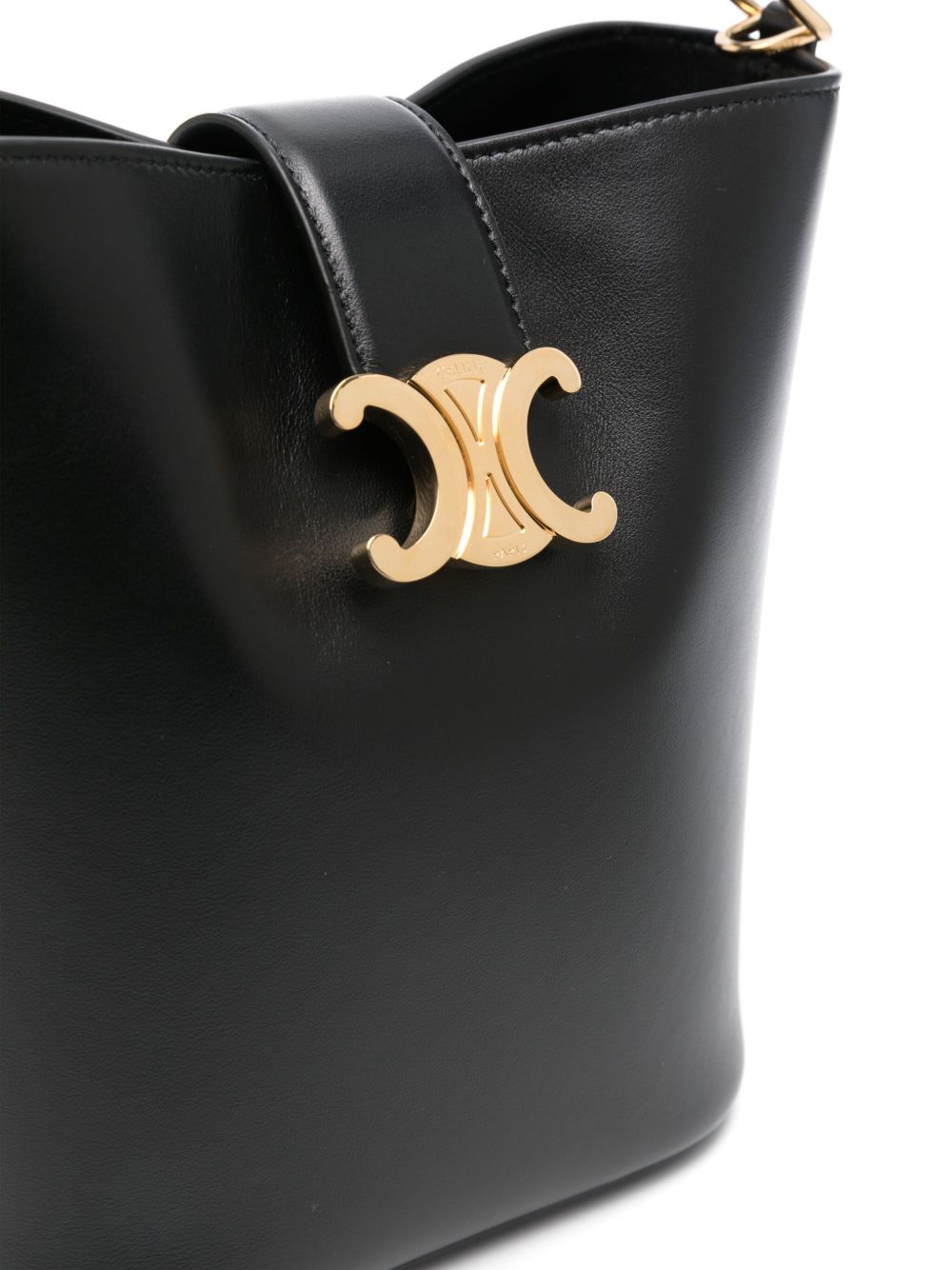 Celine Women Louise Small Leather Bucket Bag