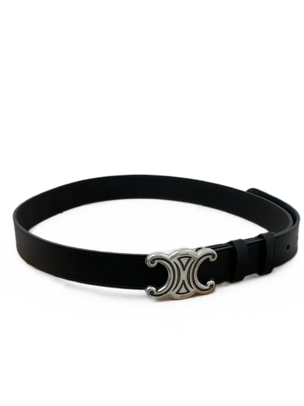 Celine Men Triomphe Leather Belt