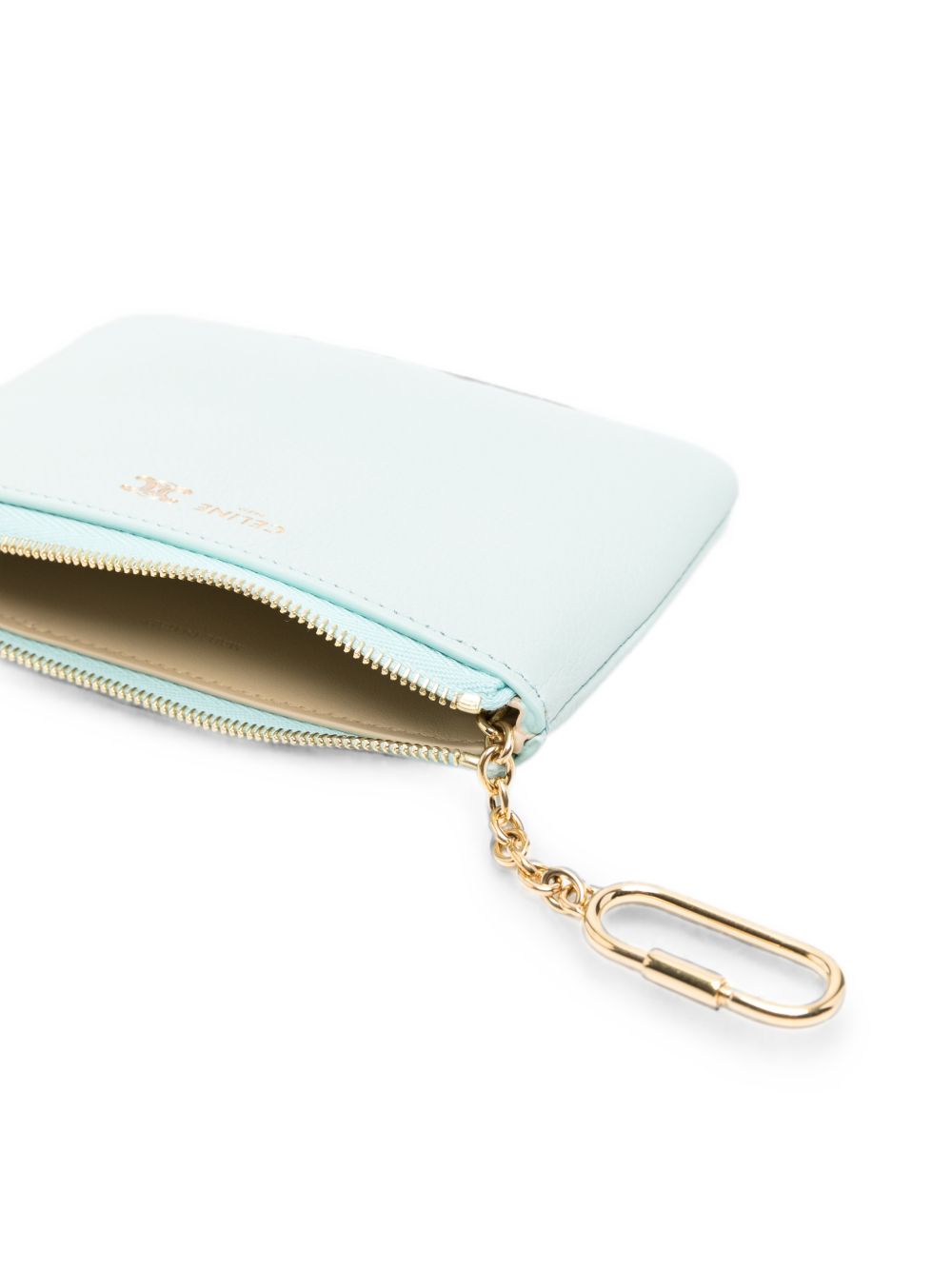 Celine Women Triomphe Stamp Leather Coin Purse