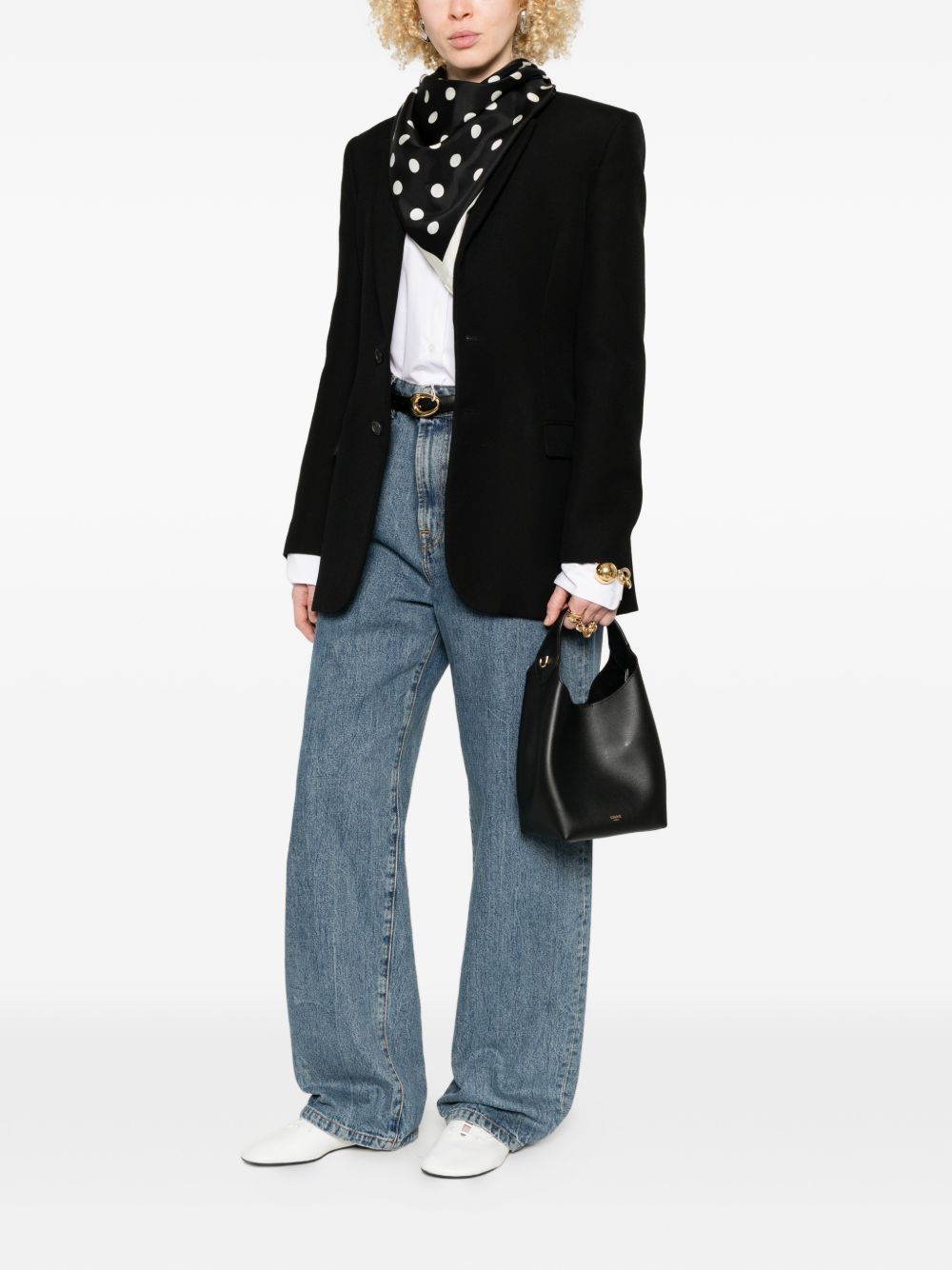 CELINE Celine Women Hobo Teen Leather Handbag
