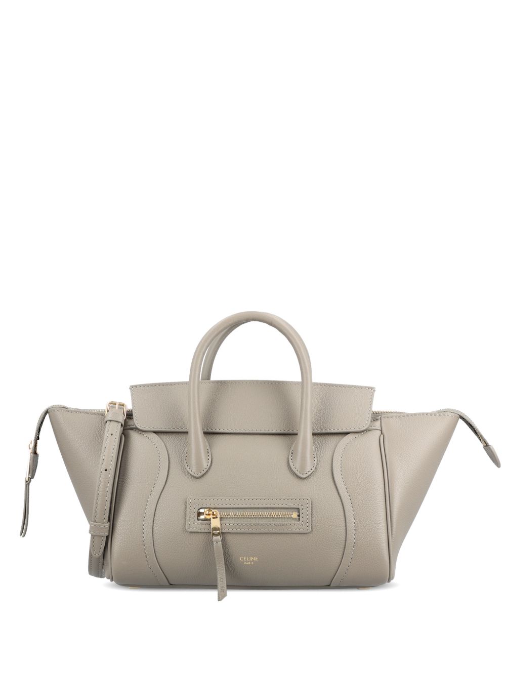 CELINE Celine Women Luggage Small Leather Tote Bag