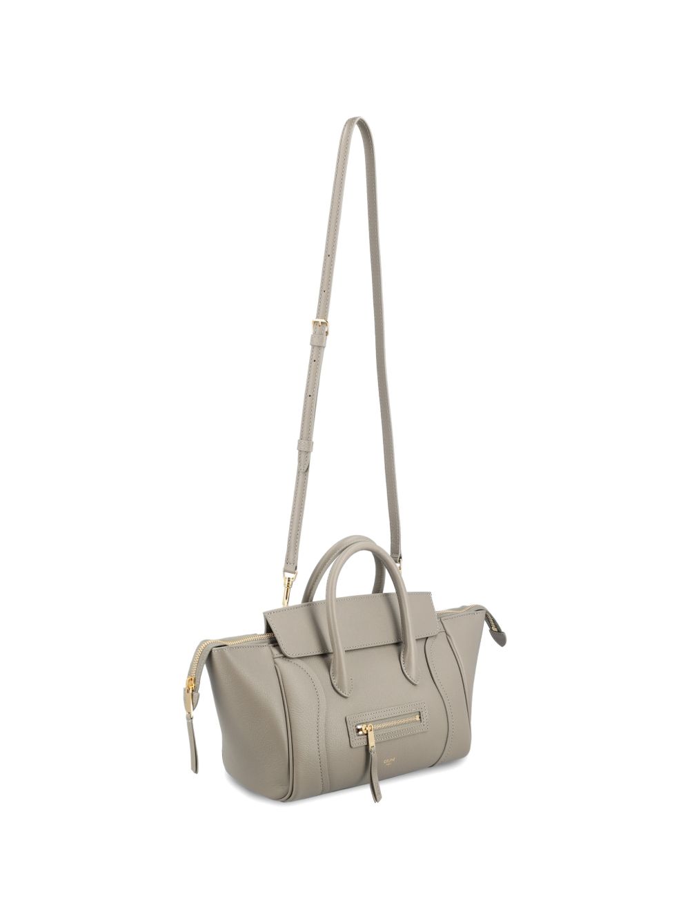 CELINE Celine Women Luggage Small Leather Tote Bag