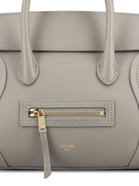 CELINE Celine Women Luggage Small Leather Tote Bag