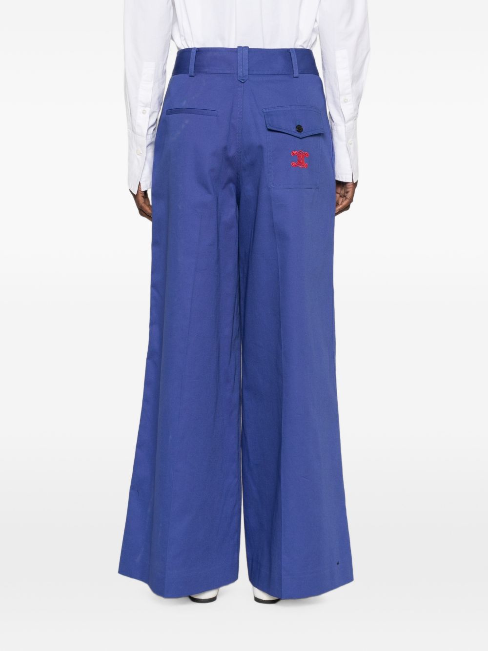 CELINE Celine Women Cotton Wide-Leg Trousers