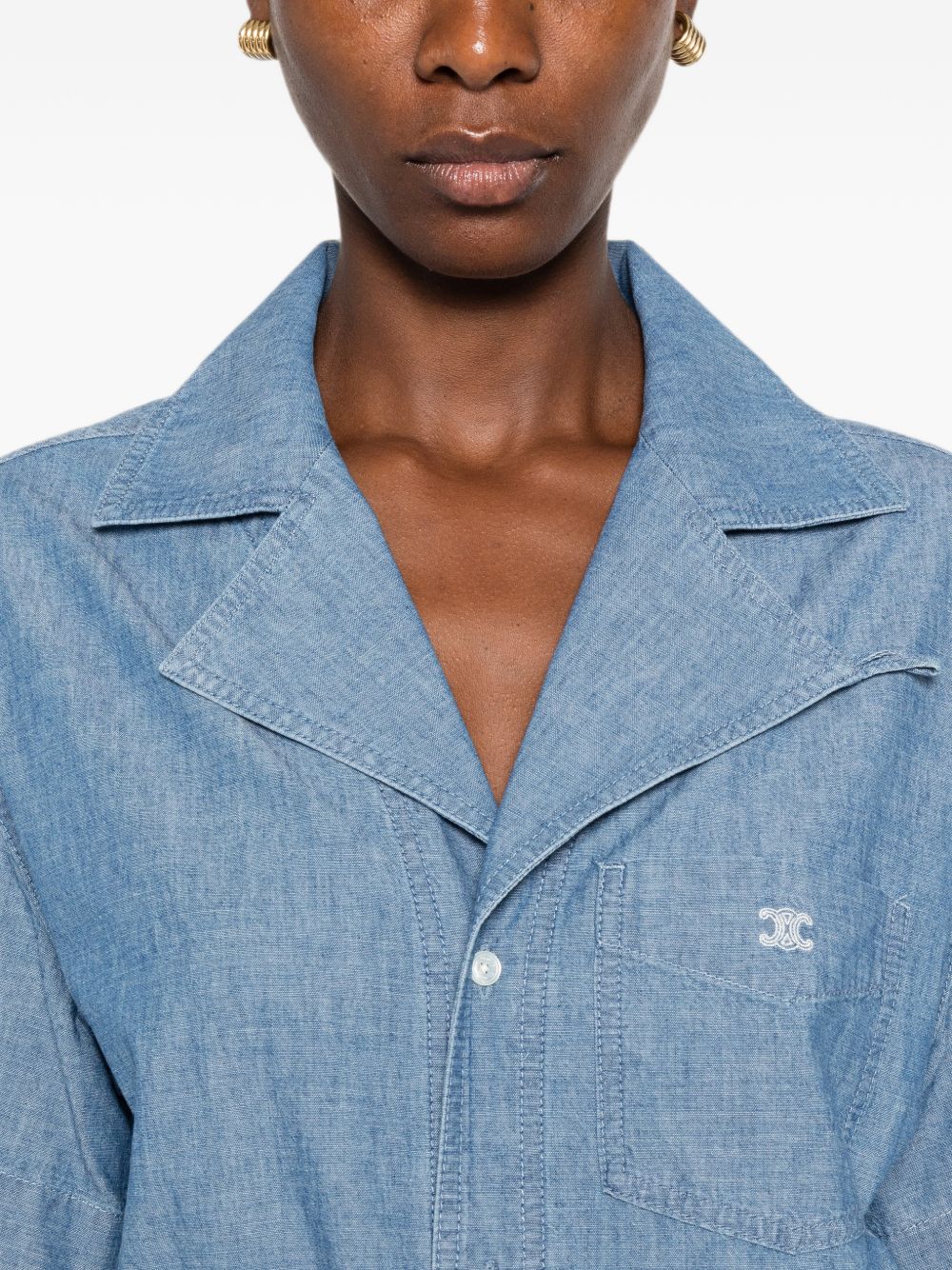 CELINE Celine Women Denim Cotton Dress