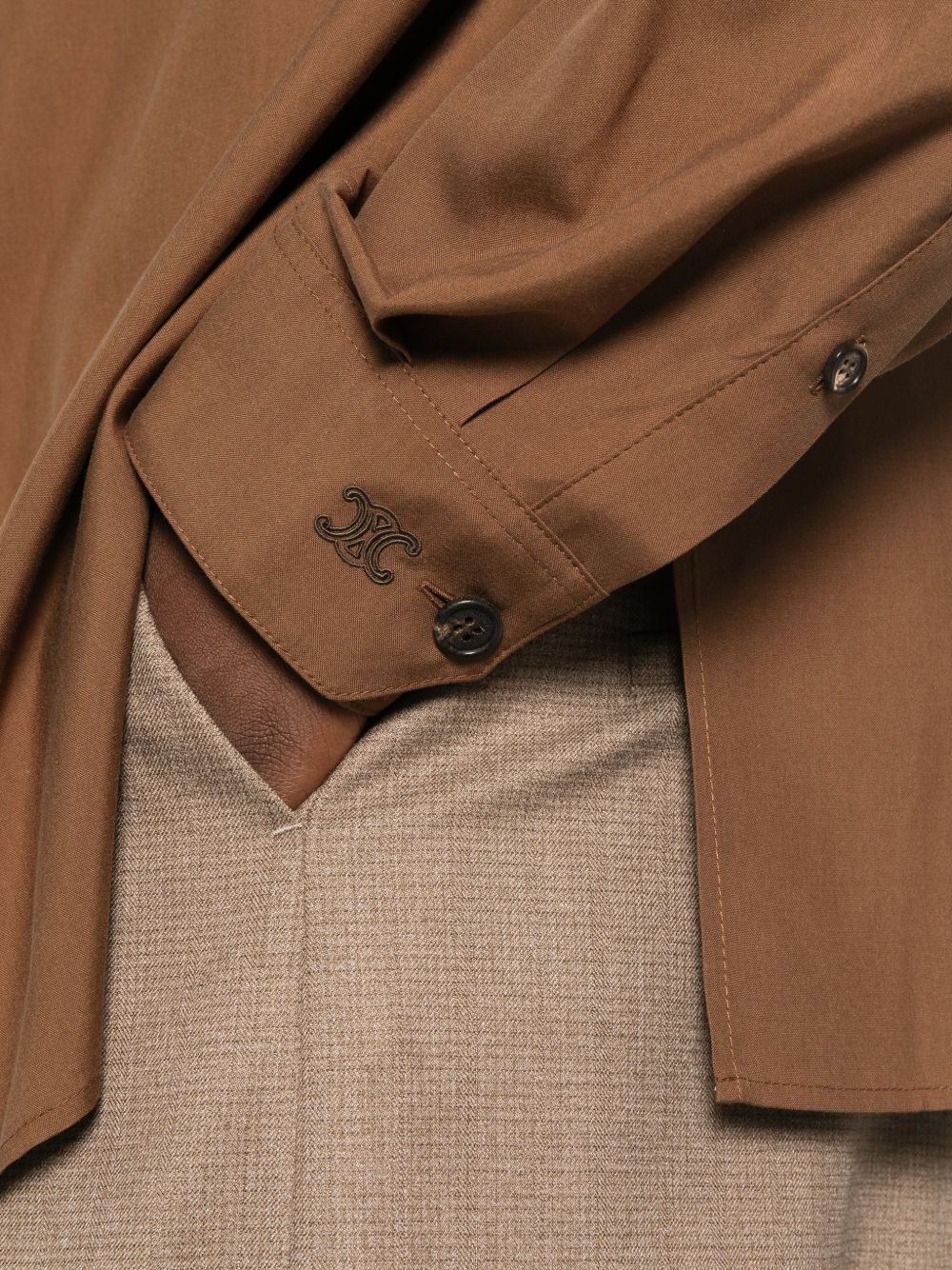 Celine Women Canvas Overshirt