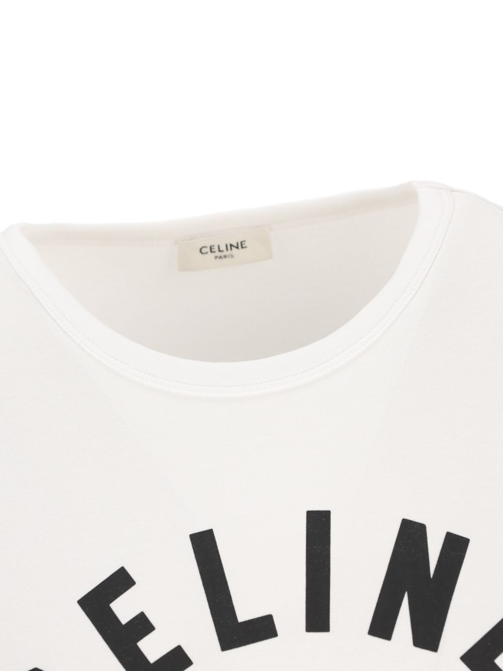 Celine Women Logo Cotton T-Shirt