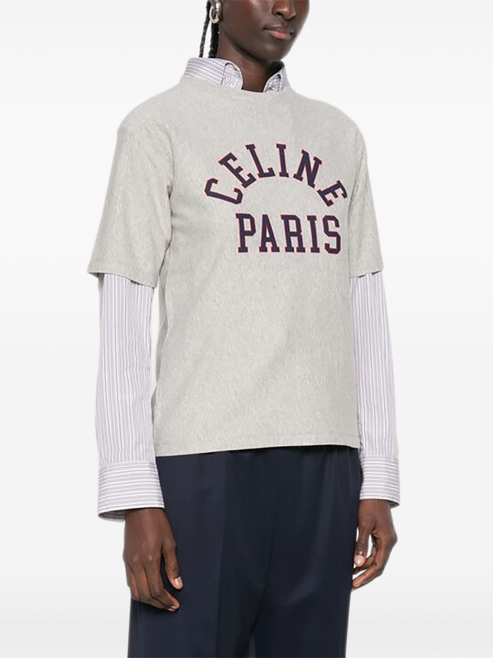 Celine Women Logo Cotton T-Shirt