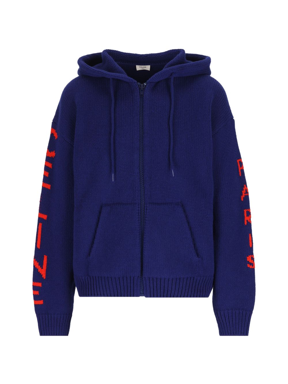 Celine Men Logo Wool Hoodie