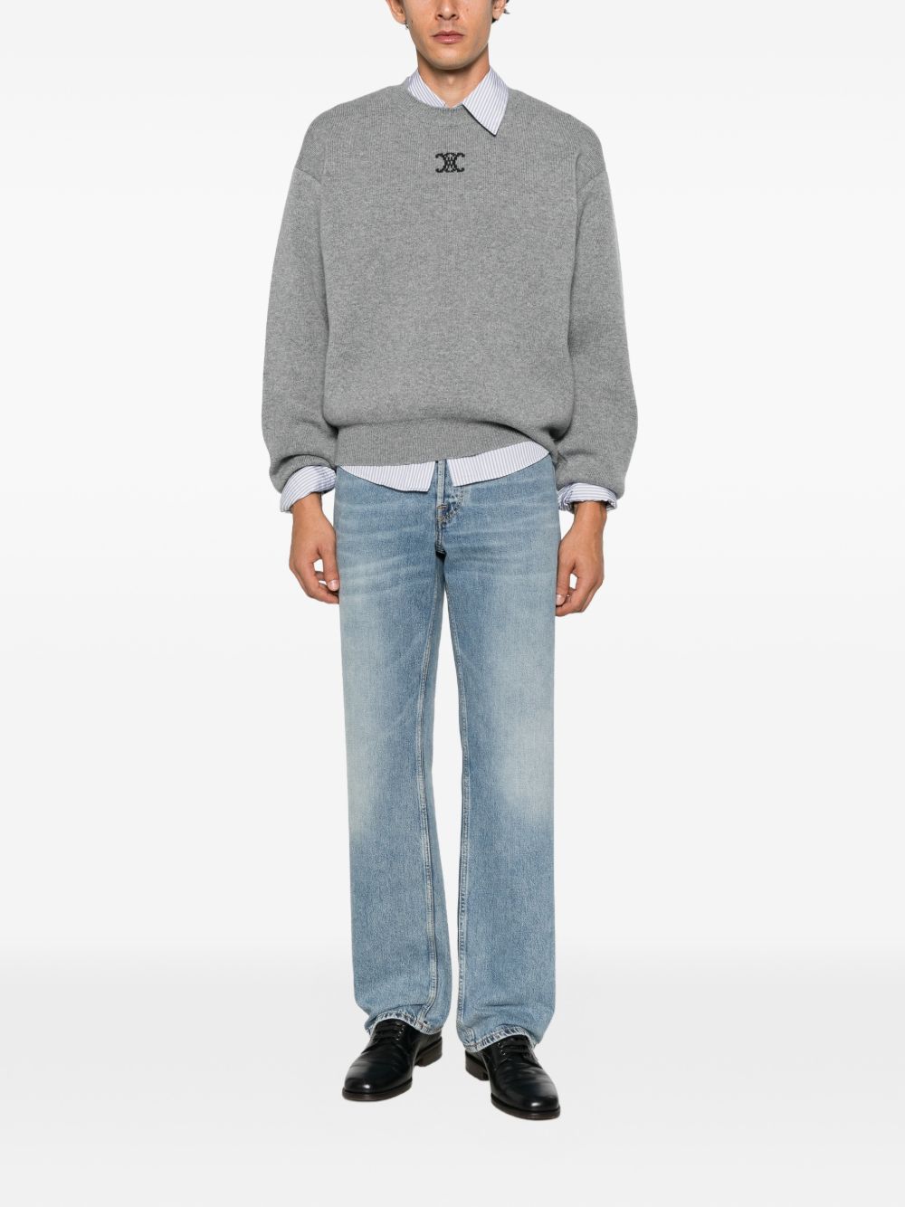 Celine Men Cashmere Crewneck Sweater