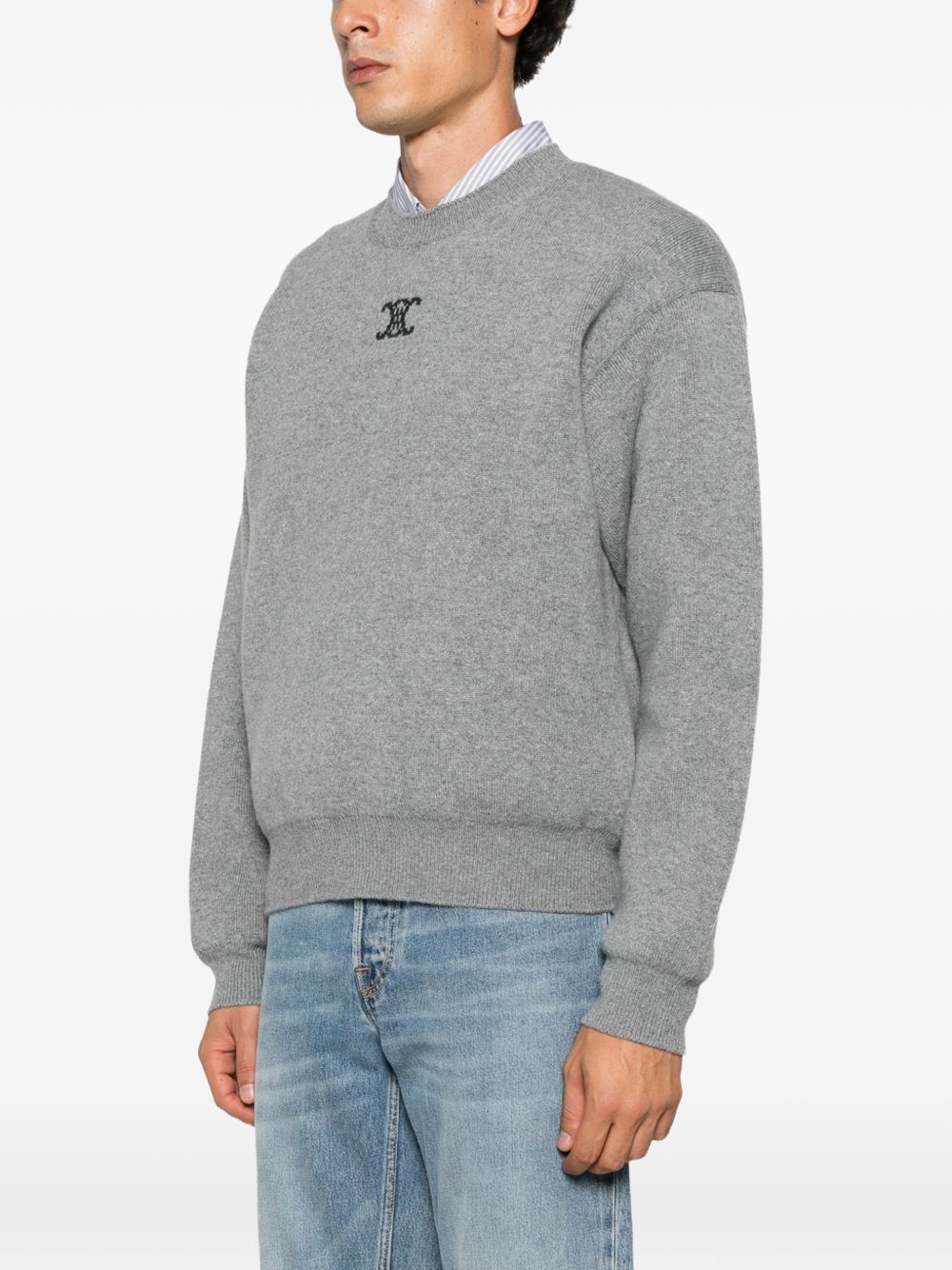 Celine Men Cashmere Crewneck Sweater