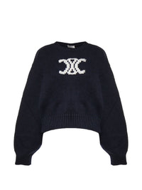 Celine Women Triomphe Cotton Sweater