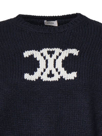 Celine Women Triomphe Cotton Sweater
