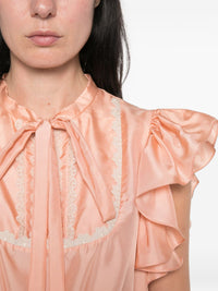 Chloé Women Silk Rouched Top