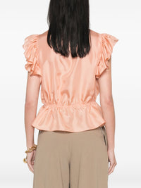 Chloé Women Silk Rouched Top