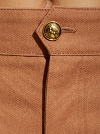 Chloé Women Cotton Barrel Trousers