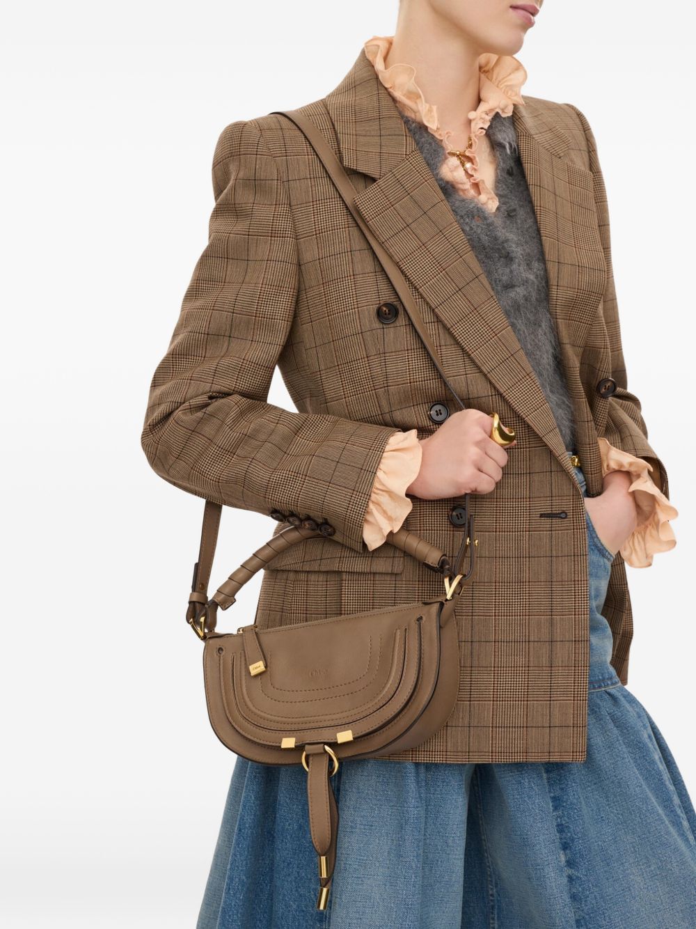 CHLOÉ Chloé Women Marcie Mini Leather Shoulder Bag