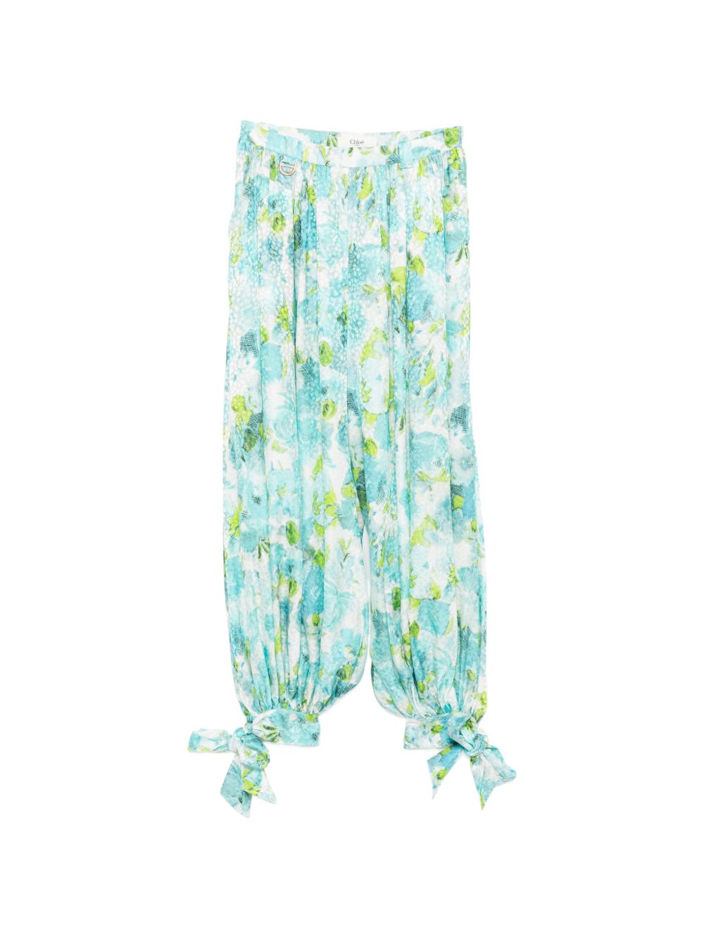 Chloé Women Printed Silk Trousers